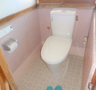 岐阜県瑞穂市ヨシダホームによる、松浦様邸のトイレ工事